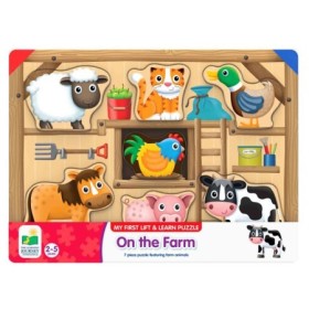 Puzzle Dezvoltare Tactila 2-5 ani Sa invatam Animalele de la ferma